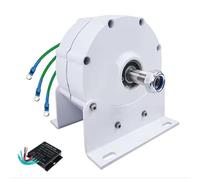 Generador de imanes permanentes sin engranajes de 220 V, 48 V, 100 W-3000 W con base, salida de CA trifásica de 12 V-220 V, generador de energía de energía libre de bajas RPM para energía eólica.