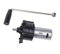 Generador de manivela CC 6V-24V motor hidráulico de turbina eólica para kit de supervivencia al aire libre, alta eficiencia, 120 x 35 mm