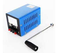 Generador de manivela de 20 W, generador de energía USB manual portátil y cargador de teléfono de emergencia para acampar al aire libre