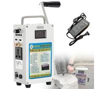 Generador de manivela de gran capacidad para exteriores, 220 V/110 V, 200 W/500 W, generador portátil de manivela, generador de alta potencia, herramienta de iluminación de emergencia 27AH/200W