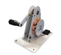 Generador de manivela, dinamotor manual de emergencia portátil de 50 W con puerto de carga USB, fuente de alimentación de emergencia al aire libre con mango cómodo, para operación de campo