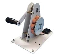 Generador de manivela para enseñanza de física, dinamo manual de emergencia con carga USB, electromagnetismo de física de 12 V para viajes, camping, senderismo