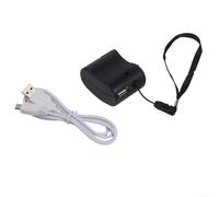 Generador de manivela USB Cargador manual portátil Accesorio de fuente de alimentación para cable de datos para teléfono móvil y dispositivo digital Viajes al aire libre (negro)