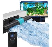 Generador de olas magnético para acuarios de 25 W, bomba de circulación de flujo cruzado con ajuste de 4 velocidades, 5 modos de generación de olas, controlador con pantalla LED, para acuarios de ar