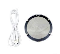 Generador de ondas de resonancia Schumann de 7,83 Hz ULF con batería de 1000 mAh para salas audiovisuales, oficinas y meditación, metal (plata)