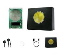 Generador de ondas schumann, 0.01Hz a 100000Hz Frecuencia ajustable Generador de señal de onda sinusoidal pura para terapia de relajación de audio Laboratorio de electrónica (chapado en plata)