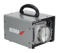 Generador de ozono 20 g/h, DEDRA DED6632, Desinfección avanzada, Eliminación de microorganismos, Ventilador integrado, Manguera flexible con conexión, Temporizador automático, Carcasa resistente