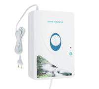 Generador de ozono 600 mg/h, purificador de aire con temporizador, ozonizador portátil para coche y apartamento, eliminador de olores para humo, mascotas, frutas y verduras, con 2 mangueras de aire y