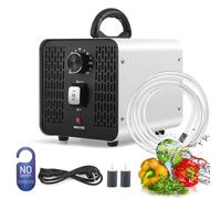 Generador De Ozono 60000 Mg/H con 2 modos Blanco,generador de ozono digital para agua y aire,2 In 1 Maquina De Ozono Para Industrial,ozonizador industrial con temporizador de 120minutos,Para Automóvil