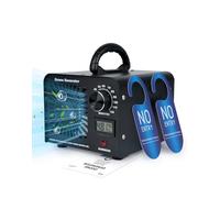 Generador de Ozono 60000mg/h Maquina Ozono Purificador de Aire Profesional O3 Ozonizador de Aire Ionizador para olores de Tabaco Mascotas Coche, hasta 320㎡, con Temporizador Temperatura Humedad