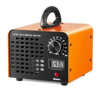 Generador de ozono comercial con pantalla digital, 12000 mg/h, temporizador de 120 minutos, naranja y negro