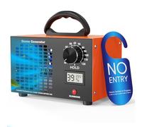 Generador de Ozono de 120000 mg/h - Purificador de Aire con Temporizador de y Pantalla de Temperatura y Humedad, Ozonizador Industrial O3 para Coches, Apartamentos, Cocinas y Olores de Mascotas