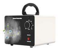 Generador de Ozono Hogar 40000mg/h, Profesional Máquina de Ozono, Purificador de Aire Desinfectador de Ozono con Temporizador, para Garajes, Hogar, Coche, Eliminación de Olor y Desinfección, Blanco