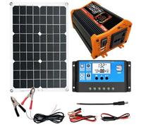 Generador de paneles solares energía solar con inversor corriente 6000 W y coche adaptador USB Paquete batería litio móvil para R