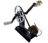 Generador de pedal, generador portátil de 100 W con pedal, generador de manivela de CC, fuente de alimentación de emergencia, interfaz de 12 V CC, cargador de coche con salida de 5 V