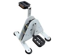 Generador de pedal portátil, bicicleta de pie con almacenamiento de energía, carga rápida USB dual de 1 a 35 V, para bricolaje fitness y camping al aire libre