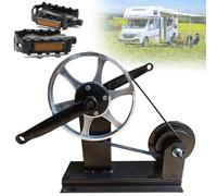 Generador de pedal portátil con salida USB de 12 V CC y 5 V, fuente de alimentación de emergencia para uso en exteriores y domésticos