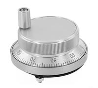 Generador de pulso manual de volante electrónico CNC, 6 salidas, aleación de aluminio, 5 V, 60 mm de diámetro, rendimiento estable, fácil agarre para aplicaciones de mecanizado de torno de grabado