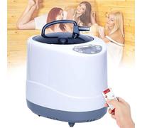 Generador de sauna de 3 litros, máquina de vapor de 1000 W con control remoto y pantalla digital, temporizador de 10 a 99 minutos y 9 niveles de temperatura. Ideal para relajarse y perder peso en casa