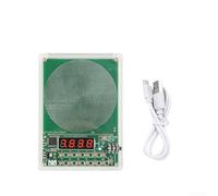Generador de señal compacto con ajuste de resonancia Schumann y variable para salida de frecuencia entre 0.01hz y 100000hz para pruebas de laboratorio Acabado plateado (con estuche)