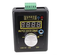 Generador de señal de corriente de voltaje compacto 0-10V 4-20mA con control de codificador para simulación y depuración del sensor del PLC (con batería)
