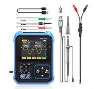 Generador de señal de probador de transistor de osciloscopio digital, multifunción 3 en 1 con pantalla TFT de 2.4 pulgadas, batería de 1500 mAh para reparación electrónica (configuración alta)