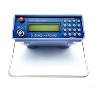 Generador de señal de radio FM 0 5M-470MHz Probador de intercomunicación de alta sensibilidad 800Hz Modulación de audio digital CTCSS Walkie-Talkie Depurador Pantalla de 7 dígitos ABS azul 8-12V