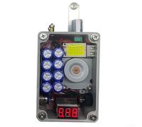 Generador de supercondensador portátil con manivela de mano con luz LED COB y salida USB para exteriores, camping, encendido de energía y bricolaje, carcasa ABS y (.1 V)