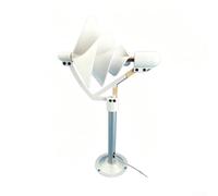 Generador de turbina de viento espiral de 10 W, modelo de arranque de brisa de Arquímedes para piezas de toma de corriente eléctrica de mejoras para el hogar, color blanco