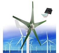 Generador de turbina eólica 12000W 12V/24V/48V, controlador de 5 cuchillas, imán permanente de 3 fases para barcos, cabañas, hogar, solución energética ecológica