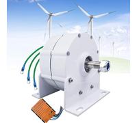 Generador de turbina eólica, 3000 W/5000 W/8000 W/10000 W, generador de CA de imán permanente, 12 V, 24 V, 48 V, motor eléctrico trifásico sin engranajes