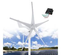 Generador de turbina eólica de 12000 W, 5 aspas, pequeño, 3 fases, CA, imán permanente, kit de generador con controlador de carga para equipos de energía industrial