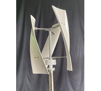 Generador de turbina eólica de 5000W 48V/110V/220V portátil vertical helicoidal energía eólica energía libre kit de molino de viento con controlador de carga para el hogar, RV, barco camping (24V)