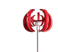 Generador de turbina eólica de eje vertical de 5 palas, generador de molino de viento de 12 V, producción de energía electromagnética, convertidor eficiente de energía eólica(500W)