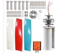 Generador de turbina eólica, Kit de generador de turbina eólica de Eje Vertical de 2000 W, Sistema de energía eólica de imán Permanente silencioso de 3 Palas de 2 kW para viviendas, embarcac