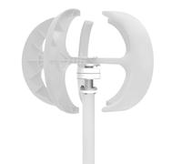 Generador de turbina eólica Lantern de 600 W con controlador y placa de brida, generador de viento vertical, 5 cuchillas
