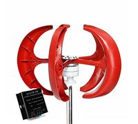 Generador de turbina eólica vertical de 3000 W con 5 aspas, controlador MPPT, ideal para sistemas híbridos domésticos y de luz de calle (12 V), solución eficiente de energía renovable