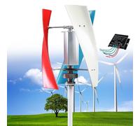 Generador de turbina eólica vertical sin ruido de 12000 W, 12 V, 24 V, 48 V, kit residencial de levitación magnética con controlador MPPT, para iluminación pública del hogar, colorido-12 V