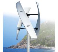 Generador De Turbinas Eólicas Verticales 16000W 20000W 12V 24V 48V 220V 3 Fase con 3 Cuchillas Sin Ruido Turbina Eólica Portátil para Proyectos De Inicio O Luz Callejera(20000W,48V)
