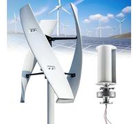 Generador De Turbinas Eólicas Verticales 16000W/20000W 12V 24V 48V 220V 3 Fase con 3 Cuchillas Sin Ruido Turbina Eólica Portátil para Proyectos De Inicio O Luz Callejera(20000W,48V)