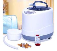 Generador de vapor de sauna, máquina de fumigación portátil para interiores con control remoto, tiempo y temperatura ajustables, caja de hierbas para el hogar, spa, ducha y relajación corporal