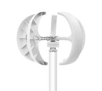 Generador de viento de 600 W, 24 V, turbinas eólicas con controlador y placa de brida, generador de turbina eólica de eje vertical de 5 hojas para uso en barcos/marinos, farolas solares eólicas