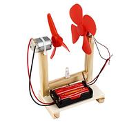 Generador de viento de bricolaje de juguete Motor pequeño Turbinas de viento verticales de juguete Kit de generador de energía único Kit educativo de modelo de generador de energía de electricidad