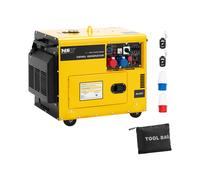 Generador diésel - 6370 / 7500 W - 16 L - 230/400 V - portátil - AVR - Euro 5 | MSW