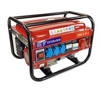 Generador EK 5500W monofasico trifasico 4 tiempos gasolina 15L (Rojo)