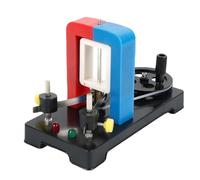 Generador eléctrico DC - Generador de potencia de manivela manual de 6,7 pulgadas | Generadores DC grabados a mano - Generadores manuales para experimentos de aula y proyectos energéticos, ideal para