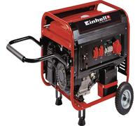 Einhell Generador eléctrico (gasolina) TC-PG 55/E5 (máx. 3600 W, motor de 4 tiempo robusto y de bajas emisiones, tomas 2 x 230V + 1 x 400V, 25 L tanque, AVR/fusible de bajo nivel de aceite)