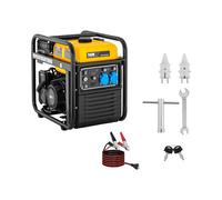 Generador eléctrico de gasolina Inverter - 3800 W - 230 V AC / 12 V DC - arranque manual | MSW