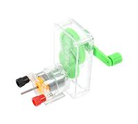Generador eléctrico de manivela ensamblado, Motor de demostración de dinamo artesanal, fuente de alimentación de emergencia