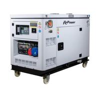 Generador eléctrico diesel ITCPOWER DG12000XSET 10kW Full Power 400V/230V ATS compacto